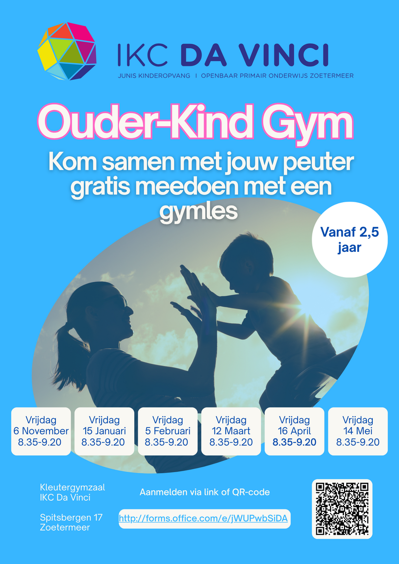 Flyer - Ouder kind gym 2026-2027